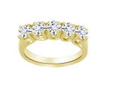 Five Stone Engagement Solitaire Band 14K Yellow & White Gold (G-H,SI) - Yellow Gold