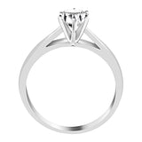 Natural Marquise Cut Diamond Cathedral Setting Engagement Ring in 14K White or Yellow Gold (G-H,SI) - White Gold