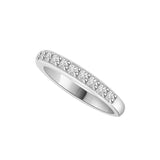 Round Brilliant Diamond Wedding Band Ring in 14K White or Yellow Gold (G-H,SI) - White Gold