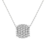 0.71 ct Diamond Rolling Barrel Pendant in 14K White & Yellow Gold (I-J,I2) - White Gold